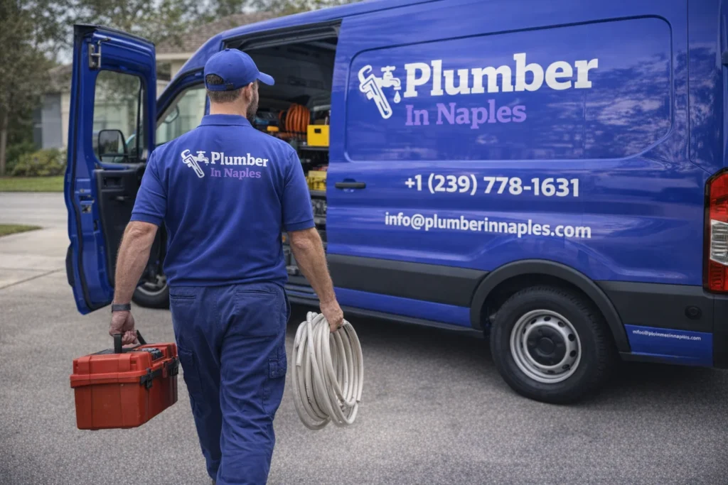 Plumber In naples - Technician Unloading